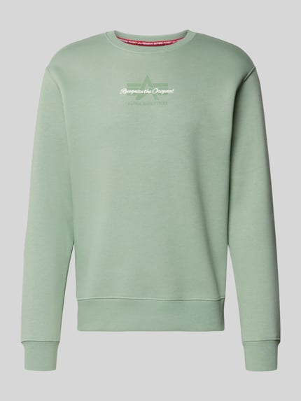 Alpha Industries Sweatshirt mit Logo und Rundhalsausschnitt Lind 2