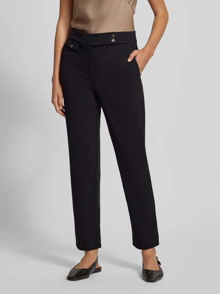 Lauren Ralph Lauren Slim Fit Stoffhose aus Viskose-Mix Modell 'ZINLEAH' Black 4