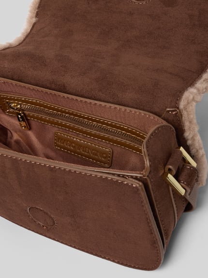 Valentino Bags Umhängetasche mit Label-Patch Modell 'ICELAND' Mittelbraun 4