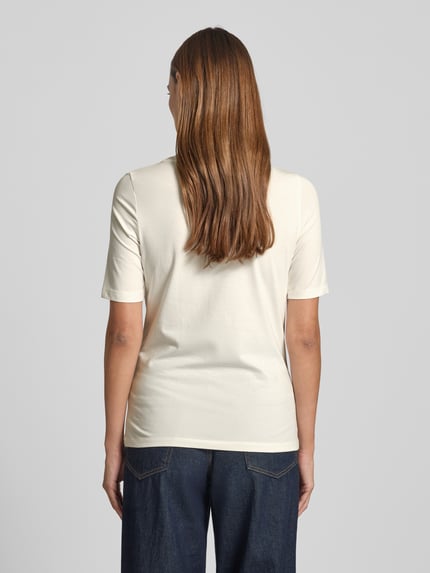 s.Oliver RED LABEL Regular Fit T-Shirt aus Baumwoll-Mix Weiss 5