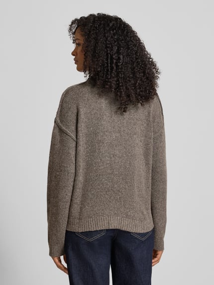 My Essential Wardrobe Oversized gebreide pullover met polokraag, model 'Paloma' Lichtblauw gemêleerd - 5