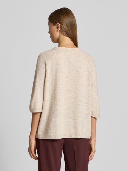 s.Oliver RED LABEL Regular Fit Strickpullover mit Alpaka-Anteil Beige 5