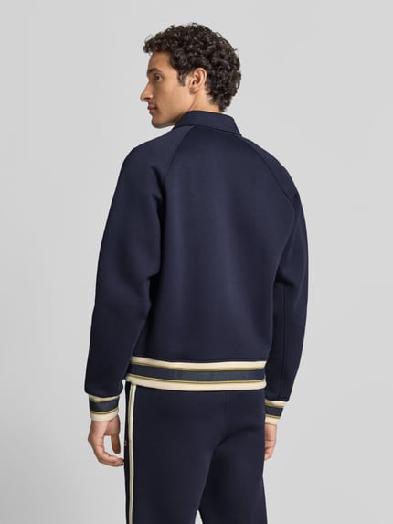 Lacoste bluza rozpinana o kroju regular fit z mieszanki bawełny Granatowy 5