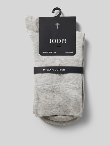JOOP! COLLECTION Socken mit Label-Print im 2er-Pack Hellgrau Melange 3