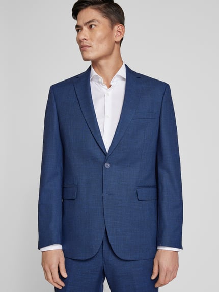 Christian Berg Men Marynarka w kroju comfort fit z domieszką wiskozy Niebieski 3