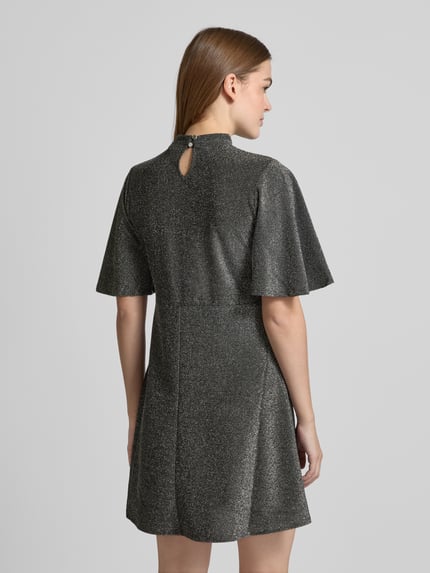 Apricot Mini-jurk met effectgaren Zilver - 5