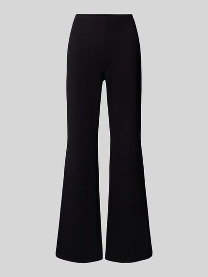 MAC Wide Leg Stoffhose aus Viskose-Mix mit elastischem Bund Black 2