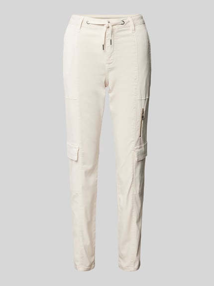monari Slim Fit Cargohose mit Tunnelzug Beige 2