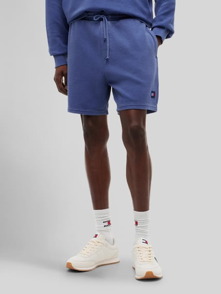 Tommy Jeans Bermudy o kroju regular fit z czystej bawełny z delikatną fakturą Niebieski 4