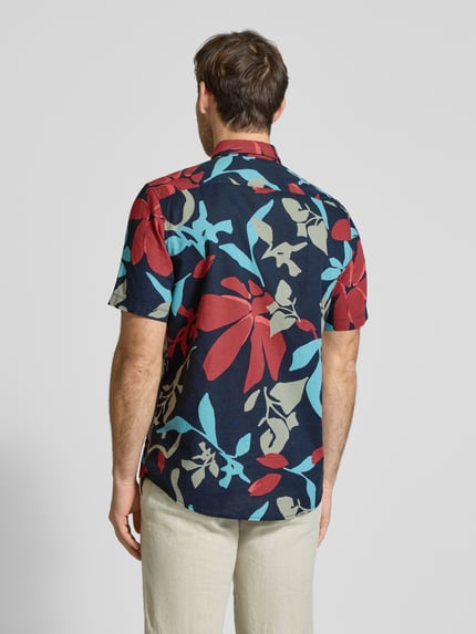 LERROS Regular fit vrijetijdsoverhemd met under-button-downkraag Donkerblauw - 5