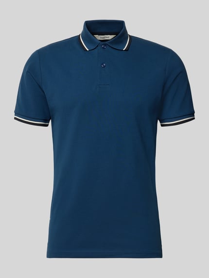 Slim Fit Poloshirt aus Baumwoll-Mix Modell 'ATLAS' Shop The Look MANNEQUINE