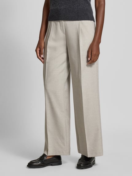 OPUS PANTS Spodnie materiałowe w kant model ‘Moira Soul’ Jasnoszary 4