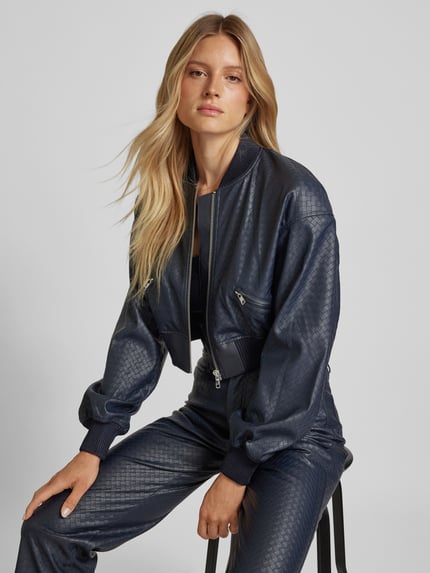 ROTATE Kort bomberjack met ritssluiting Donkerblauw - 3