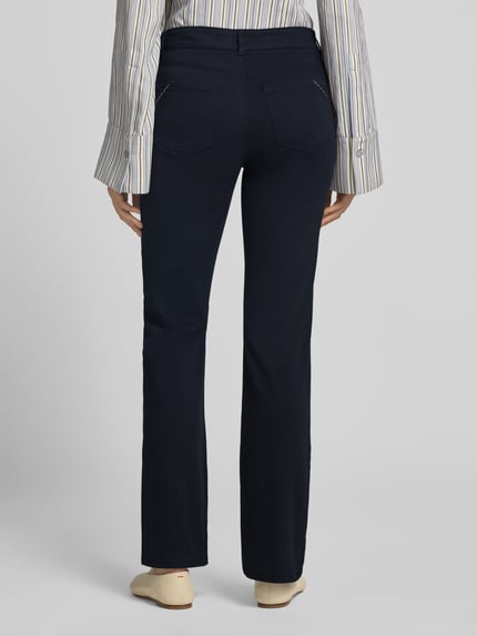 Christian Berg Woman Straight Fit Stoffhose im 5-Pocket-Design Dunkelblau 5