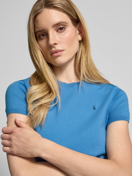 Polo Ralph Lauren Gebreid shirt met logostitching Blauw - 3