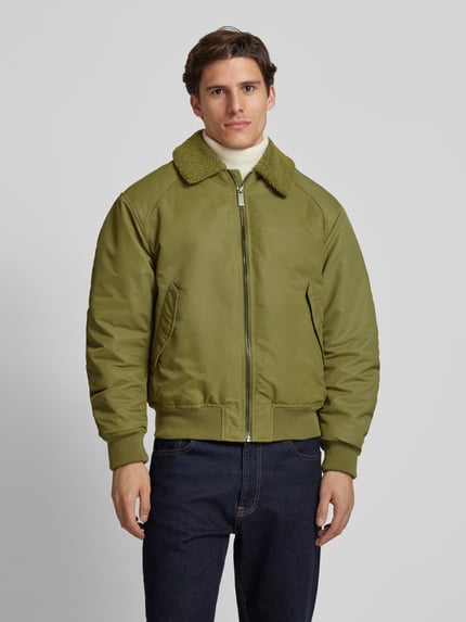 Jake*s Studio Men Bomberjacke mit Umlegekragen Oliv 4