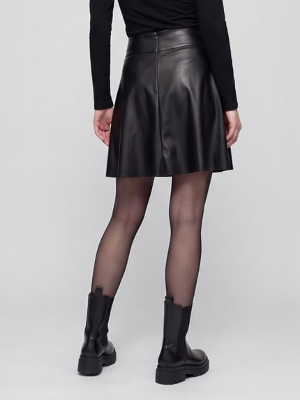 ONLY Mini-rok op de taille Zwart - 5