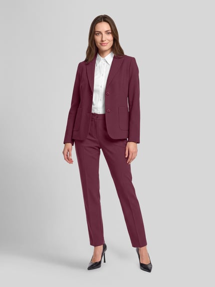 Betty Barclay Regular Fit Kurzblazer mit aufgesetzten Taschen Bordeaux 1