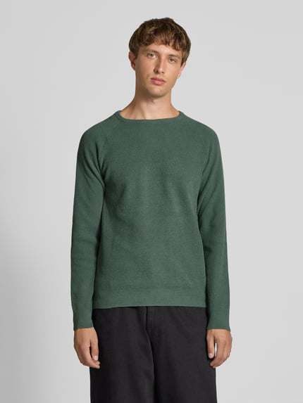 Blend Strickpullover mit Rundhalsausschnitt Modell 'DANTE' Hellgruen 4