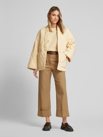 P&C* curated by Veronika Heilbrunner Steppjacke im Kimono-Style mit Woll-Anteil Pastellgelb 1