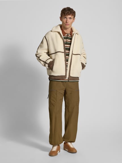 MCNEAL Teddy-Jacke mit Reißverschluss Sand 1