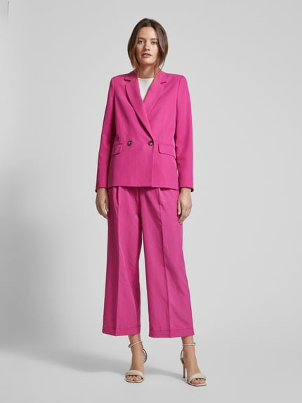 Oui Blazer in unifarbenem Design Fuchsia 1