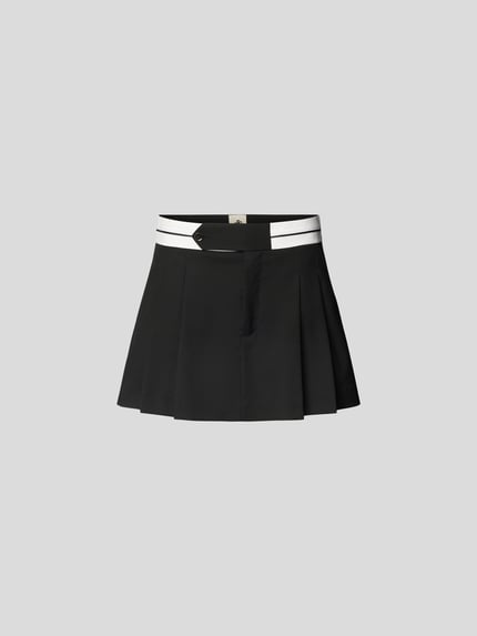 The Garment Spódnica plisowana o długości mini Czarny 2