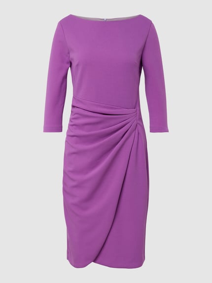 Paradi Cocktailjurk in wikkellook Fuchsia - 2