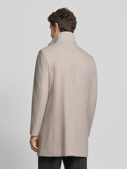 Matinique Regular Fit Mantel aus Baumwoll-Mix mit Viskose-Anteil Taupe 5