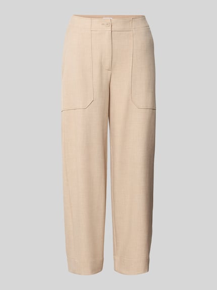 Spodnie materiałowe o kroju barrel fit z wpuszczanymi kieszeniami model ‘Myha fresh’ Shop The Look MANNEQUINE