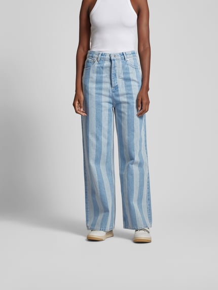 Nanushka relaxed fit jeans met streepmotief Jeansblauw - 4
