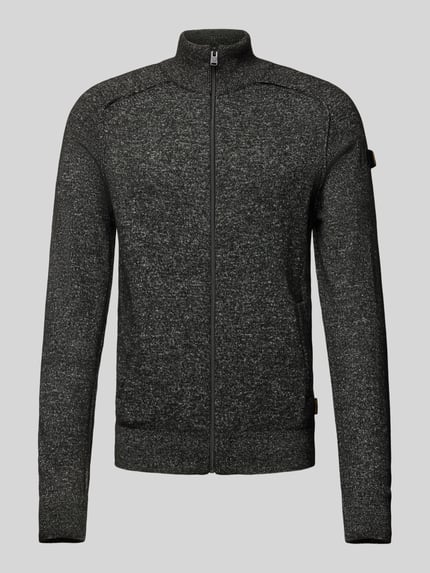 PME Legend Strickjacke mit Label-Patch Black 2