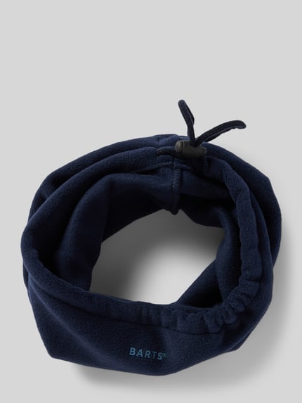 Barts Schal mit Label-Print Dunkelblau 1