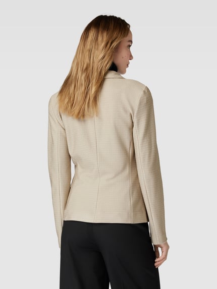 Emporio Armani Blazer aus Viskose-Mix mit Strukturmuster Offwhite 5