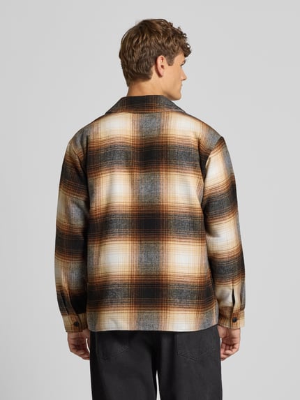 JACK & JONES Regular Fit Hemdjacke mit Brusttasche Modell 'ZAC' Beige 5