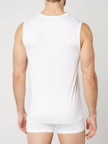 Mey Tanktop met stretch, model 'Muscle' Wit - 4