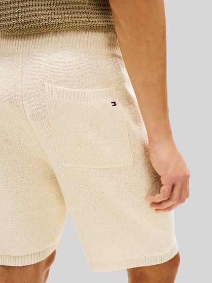 Tommy Hilfiger Regular sweatshorts z tunelem Piaskowy 3