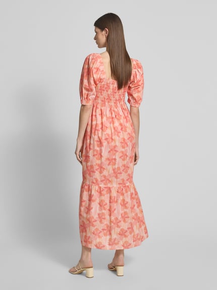 Moves Midikleid mit Karree-Ausschnitt Modell 'Aleah' Rosa 5
