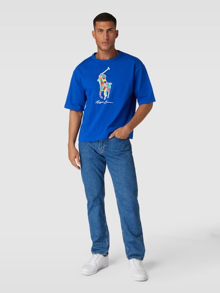 Polo Ralph Lauren T-shirt z nadrukiem z logo Królewski niebieski 1