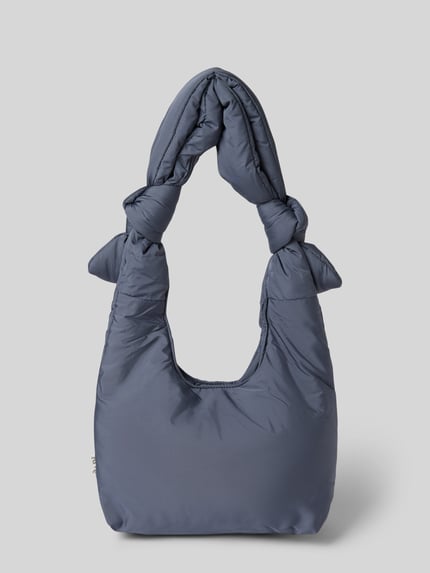 Lefrik Handtasche mit Knotendetails Modell 'BIWA' Dunkelblau 4