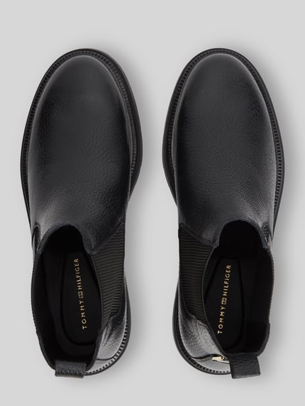 Tommy Hilfiger Chelseas aus echtem Rindsleder Black 4