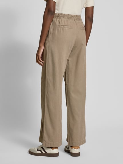 Jake*s Studio Woman Wide Leg Stoffhose mit elastischem Bund Taupe 5