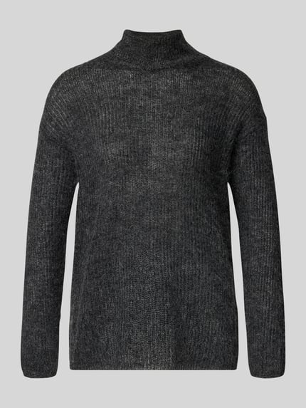 MM by Max Mara Comfort Fit coltrui met wol model 'TENNA' Antraciet gemêleerd - 2