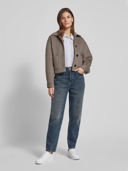 Armani Exchange Jeansy o kroju mom fit z 5 kieszeniami Niebieski 1