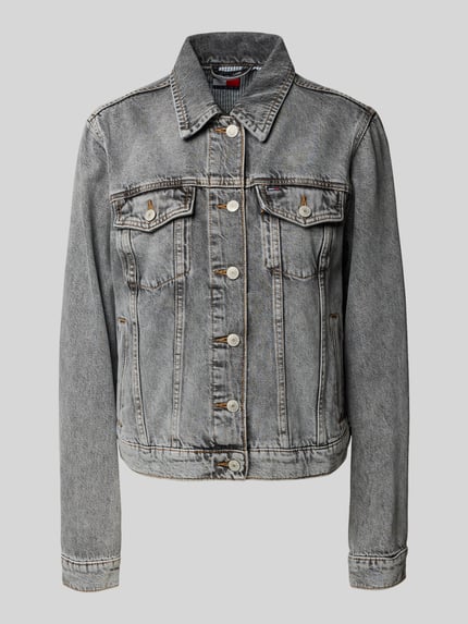 Tommy Jeans Regular Fit Jeansjacke aus reiner Baumwolle Mittelgrau 2