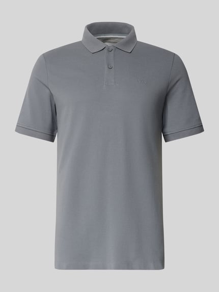 s.Oliver RED LABEL Regular Fit Poloshirt aus reiner Baumwolle Mittelgrau 2