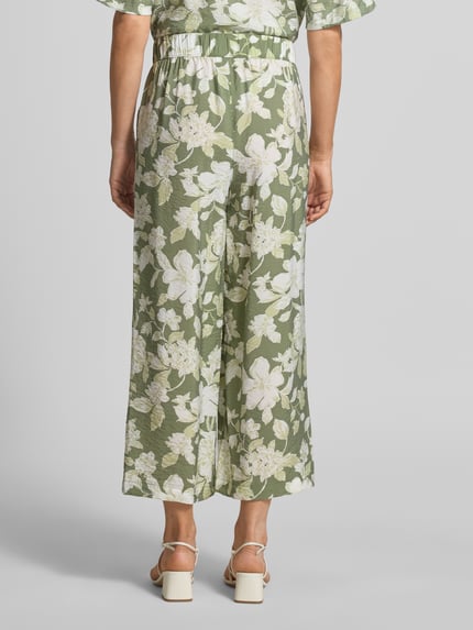 s.Oliver RED LABEL loose fit culotte van viscosemix Lindegroen - 5