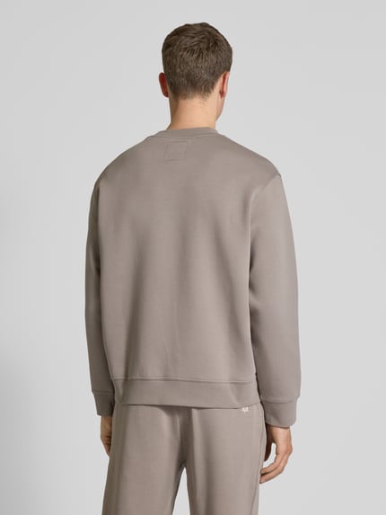 Armani Exchange Sweatshirt mit Label-Stitching Taupe 5