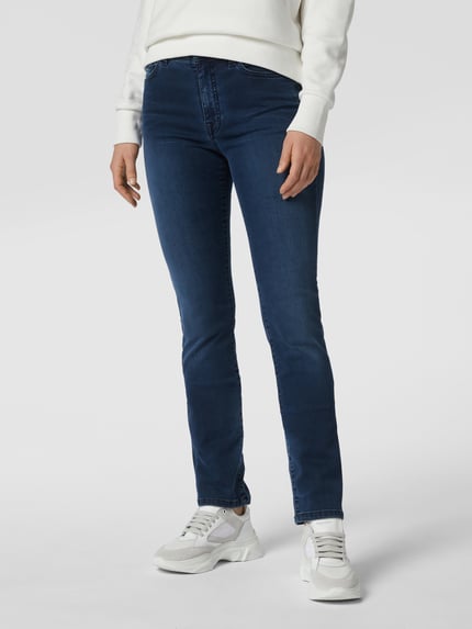 ANGELS Bootcut jeans met contrastnaden, model 'CICI' Donkerblauw - 4