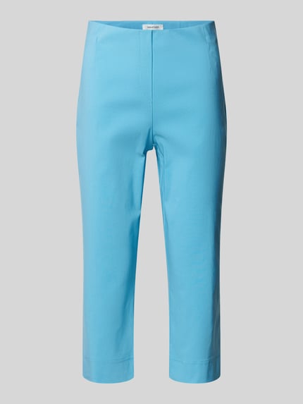 Stehmann Caprihose aus Viskose-Mix mit Hakenverschluss Modell 'INA' Hellblau 2